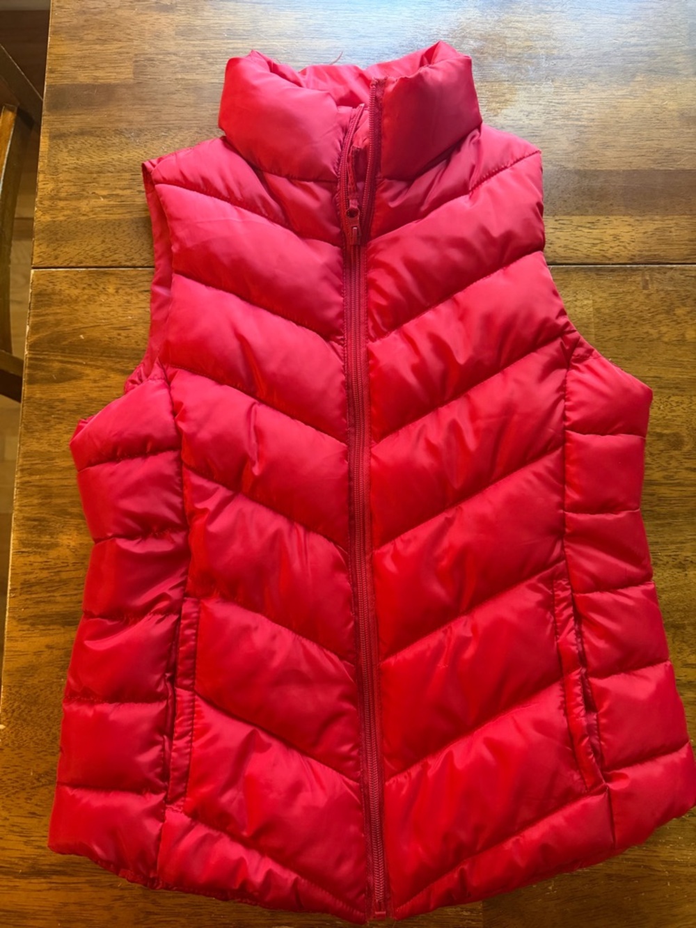 SO Red Quilted Puffer Vest